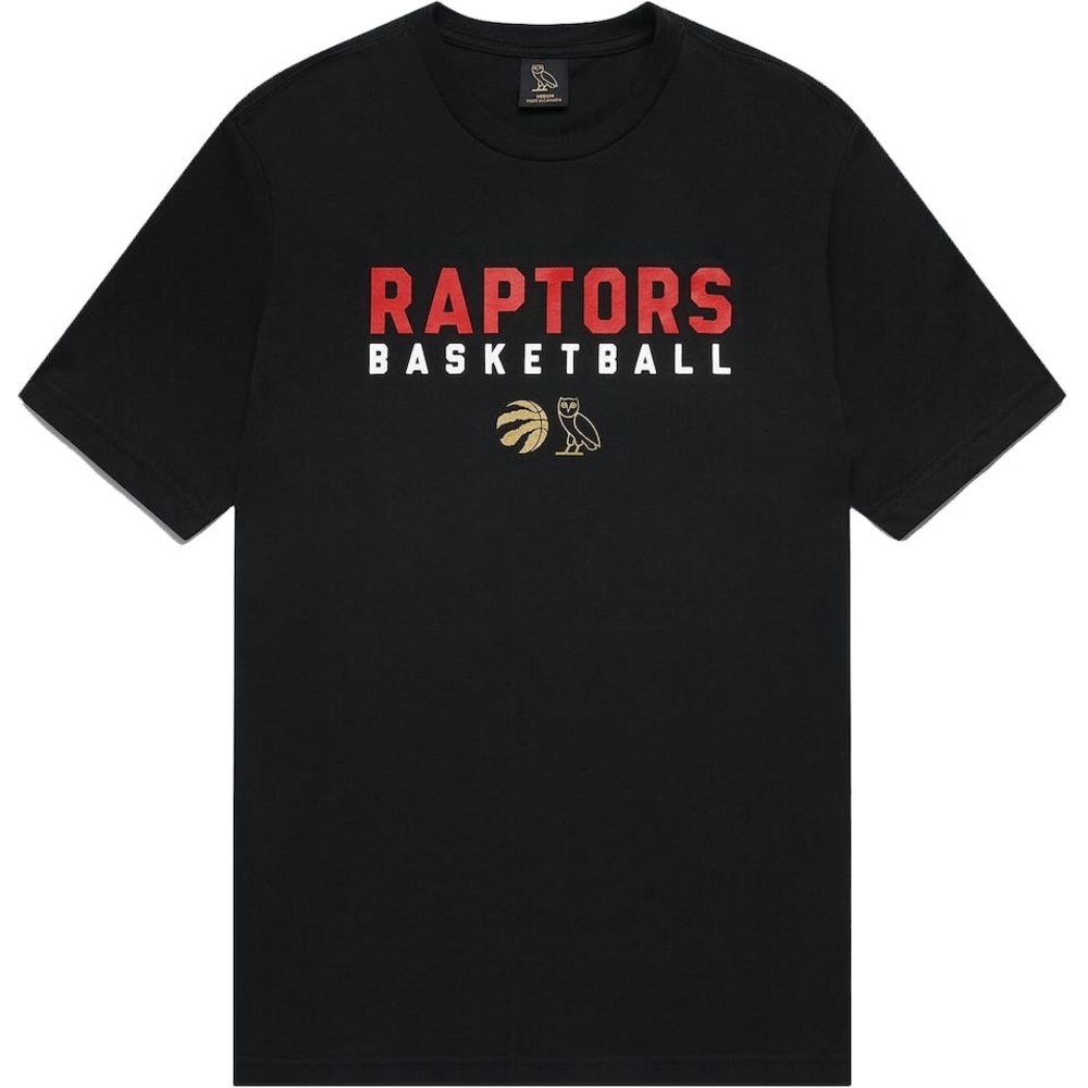 OVO Raptors Basketball Black Shirt Medium NEW